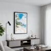 01 - Framed Hawaii - Kauai - Watercolor Canvas Print - Contemporary Living Room.jpg