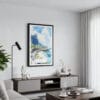 01 - Framed Hawaii - Napali - Watercolor 2 Canvas Print - Contemporary Living Room.jpg