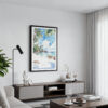 01 - Framed Hawaii - Watercolor Canvas Print - Contemporary Living Room.jpg