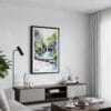 01 - Framed Hot Springs National Park Watercolor Canvas Print - Contemporary Living Room.jpg