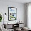 01 - Framed Ireland - Cliffs of Moher - Watercolor Canvas Print - Contemporary Living Room.jpg