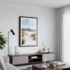 01 - Framed Ireland - Donegal Coast - Watercolor Canvas Print - Contemporary Living Room.jpg