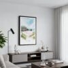 01 - Framed Ireland - Inishowen - Watercolor Canvas Print - Contemporary Living Room.jpg