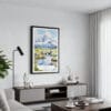 01 - Framed Katmai National Park Watercolor Canvas Print - Contemporary Living Room.jpg