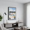 01 - Framed Lassen Volcanic National Park Watercolor Canvas Print - Contemporary Living Room.jpg