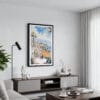 01 - Framed Madeira Funchal - Watercolor Canvas Print - Contemporary Living Room.jpg