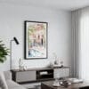 01 - Framed Marrakesh Morroco Watercolor Canvas Print - Contemporary Living Room.jpg