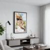 01 - Framed Mesa Verde National Park Watercolor Canvas Print - Contemporary Living Room.jpg