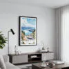 01 - Framed Mount Cook Road NZ Watercolor Canvas Print - Contemporary Living Room.jpg