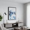 01 - Framed Norway Watercolor Canvas Print - Contemporary Living Room.jpg