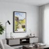 01 - Framed Peak District Watercolor Canvas Print - Contemporary Living Room.jpg