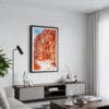 01 - Framed Petra Jordan Watercolor Canvas Print - Contemporary Living Room.jpg