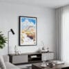 01 - Framed Petrified Forest National Park Watercolor Canvas Print - Contemporary Living Room.jpg