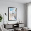 01 - Framed The Vatican Watercolor Canvas Print - Contemporary Living Room.jpg