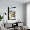 01 - Framed Theodore Roosevelt National Park Watercolor Canvas Print - Contemporary Living Room.jpg