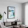 01 - Framed Virgin Islands National Park Watercolor Canvas Print - Contemporary Living Room.jpg