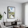 01 - Framed Yorkshire England Watercolor 1 Canvas Print - Contemporary Living Room.jpg