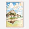 01 - France Mont Saint Michel Watercolor Art - Digital Downloads - Main.jpg