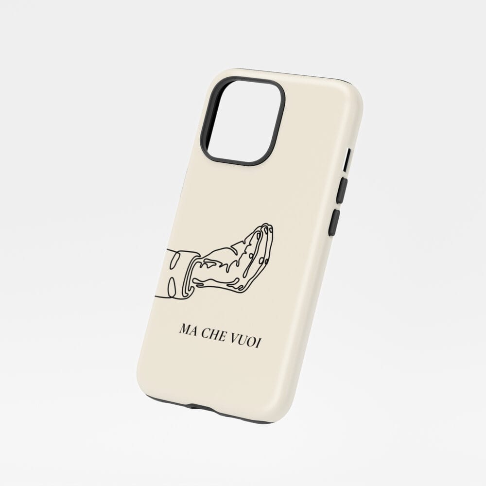 01 - Funny Italian Hand Gesture One Line Art - Ma Che Vuoi Phone Case - Floating.jpg 01 - Funny Italian Hand Gesture One Line Art - Ma Che Vuoi Phone Case - Floating.jpg
