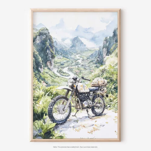 01 - Ha Giang Loop Vietnam Watercolor Art - Digital Downloads - Main.jpg