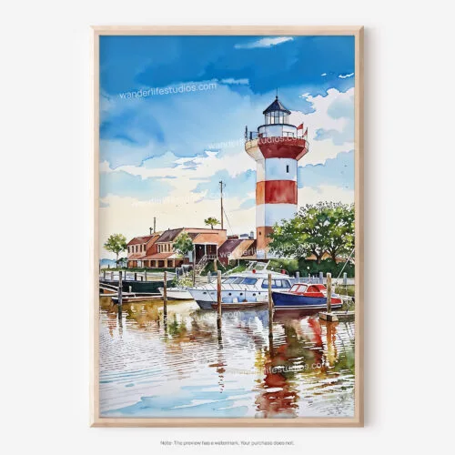 01 - Hilton Head South Carolina Watercolor Art - Digital Downloads - Main.jpg