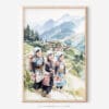 01 - Hmong People in Sapa Vietnam Watercolor Art - Digital Downloads - Main.jpg