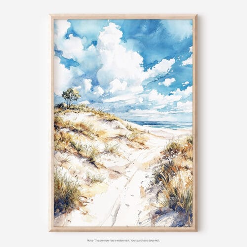 01 - Indiana Dunes National Park Watercolor Art - Digital Downloads - Main.jpg