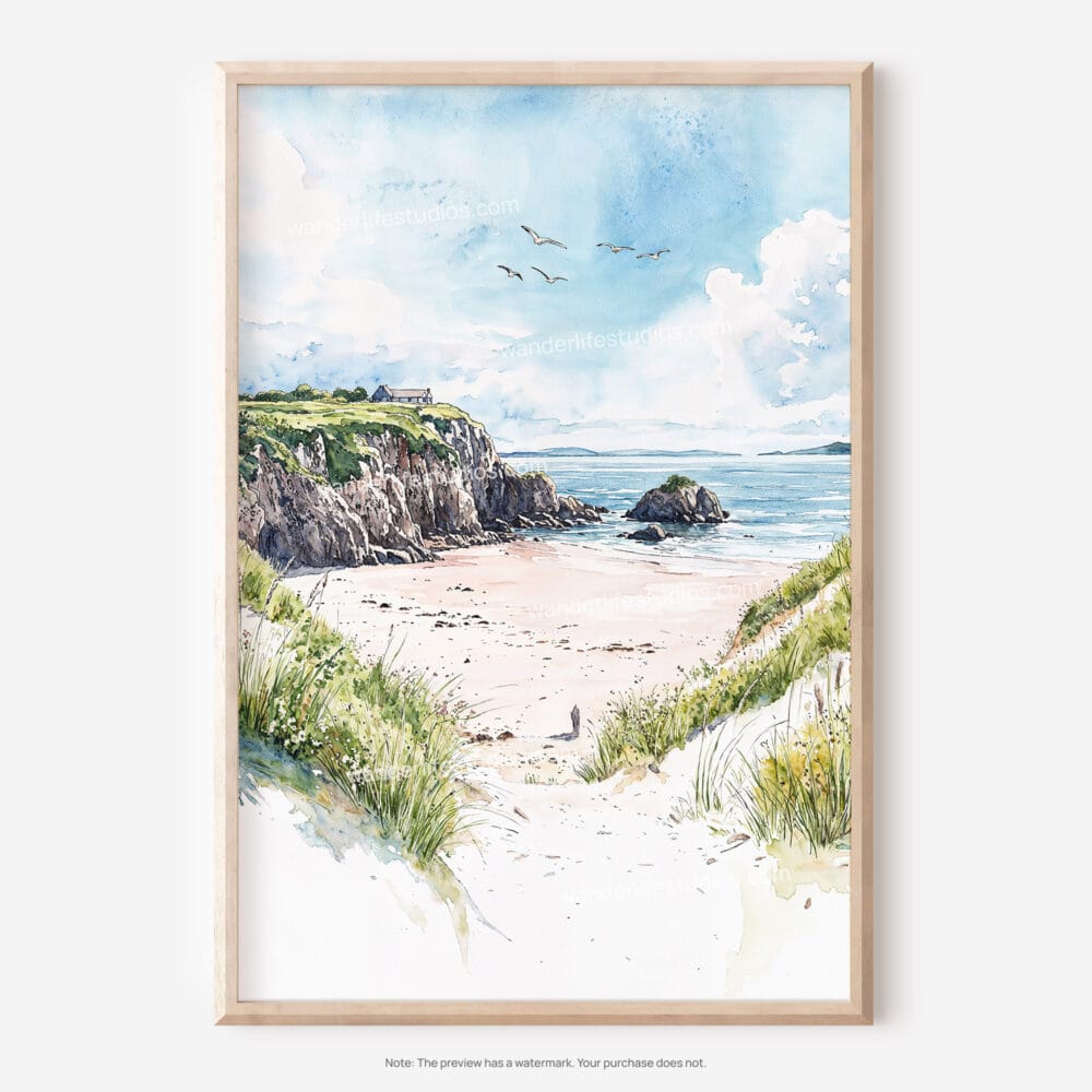 01 - Ireland - Inishowen Watercolor Art - Digital Downloads - Main.jpg