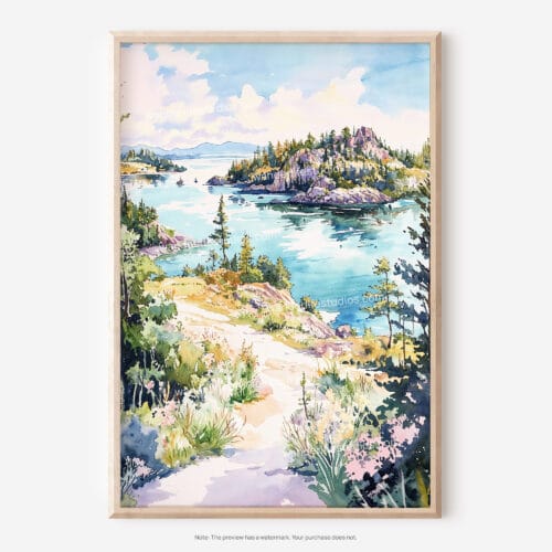 01 - Isle Royale National Park Watercolor Art - Digital Downloads - Main.jpg