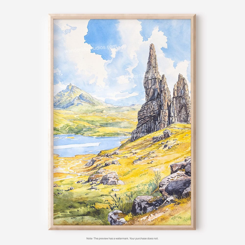 01 - Isle of Skye Watercolor Art - Digital Downloads - Main.jpg