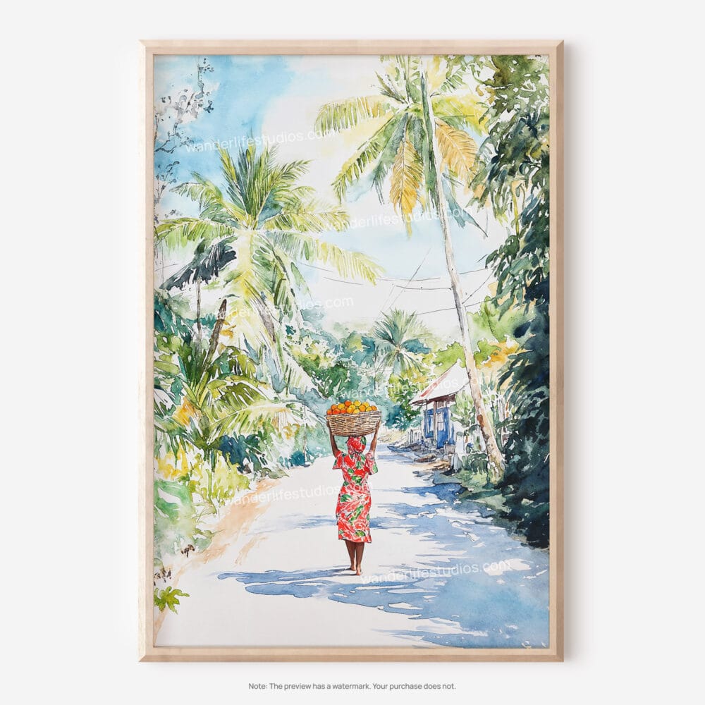 01 - Jamaica Watercolor Art - Digital Downloads - Main.jpg