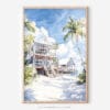 01 - Key West Beach House Watercolor Art - Digital Downloads - Main.jpg