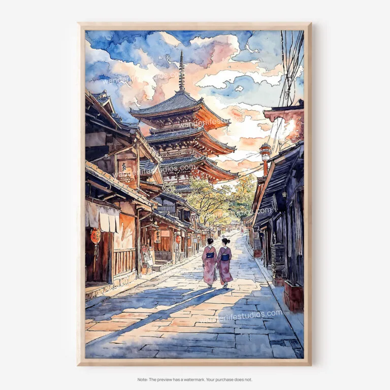 Japan City Art Collection - WanderLife Studios