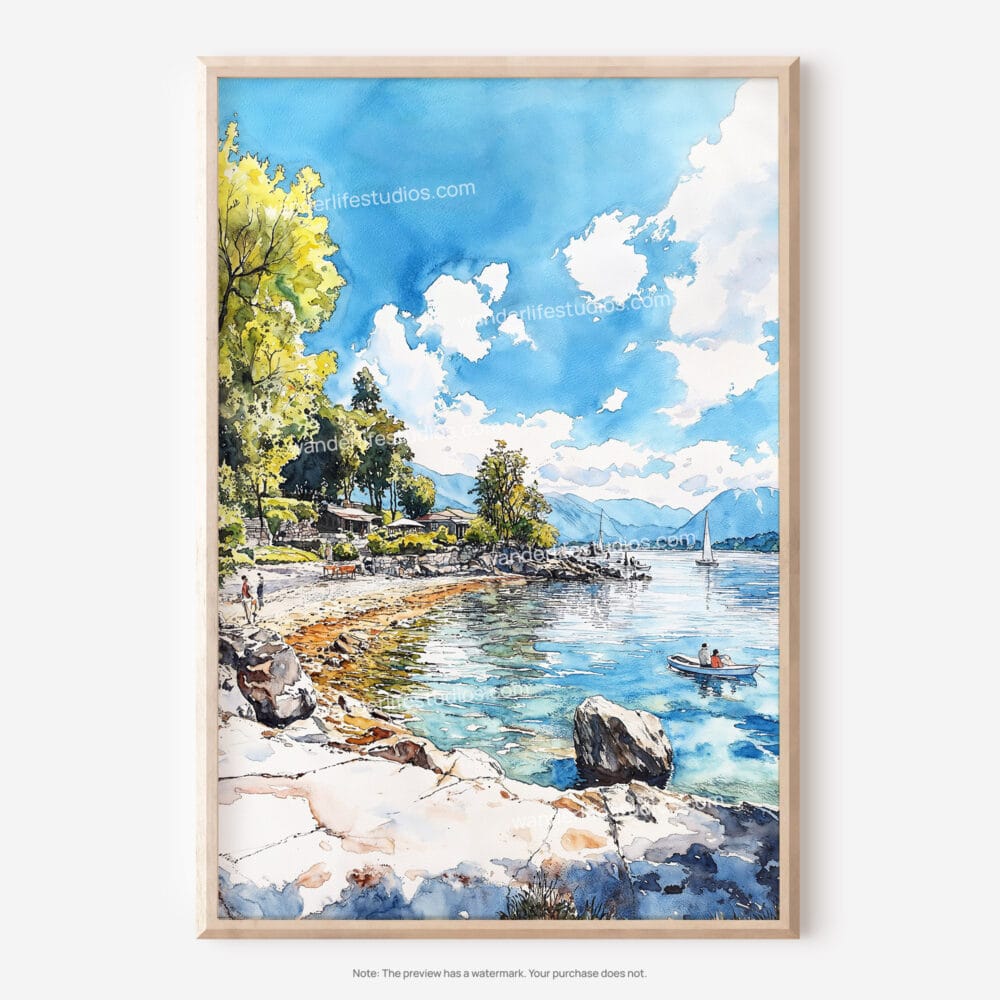 01 - Lake Windermere Watercolor 1 Art - Digital Downloads - Main.jpg