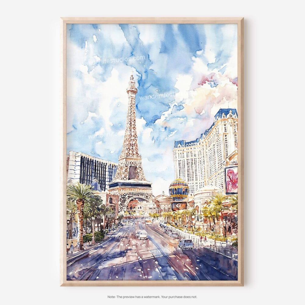 01 - Las Vegas Watercolor Art - Digital Downloads - Main.jpg