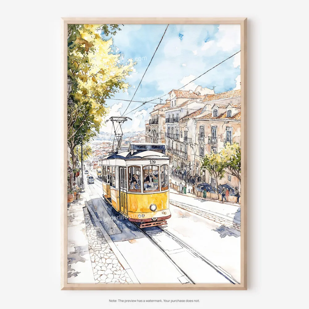 01 - Lisbon 2Watercolor Art - Digital Downloads - Main.jpg