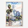 01 - Los Angeles Downtown Watercolor Art - Digital Downloads - Main.jpg