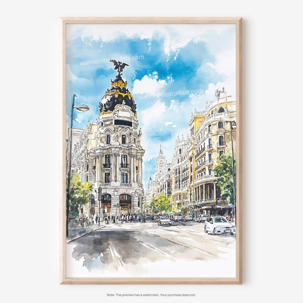 01 - Madrid Watercolor Art - Digital Downloads - Main.jpg