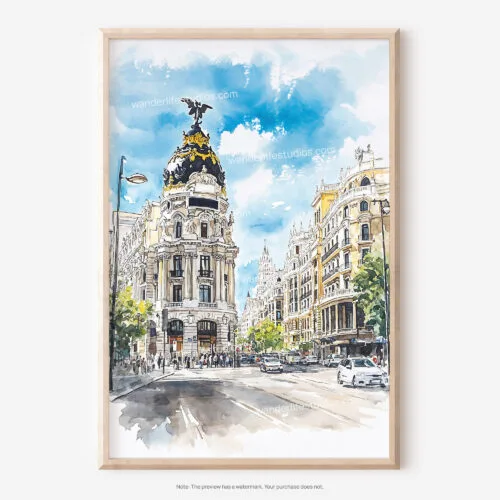 01 - Madrid Watercolor Art - Digital Downloads - Main.jpg