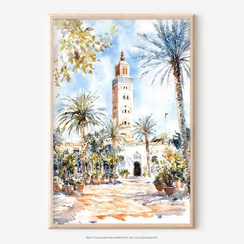 01 - Marrakesh Watercolor Art - Digital Downloads - Main.jpg