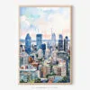 01 - Montreal Skyline Watercolor Art - Digital Downloads - Main.jpg