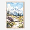 01 - Mount Rainier National Park Watercolor Art - Digital Downloads - Main.jpg
