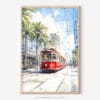 01 - New Orleans Canal Street Watercolor Art - Digital Downloads - Main.jpg