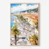 01 - Nice French Riviera Watercolor Art - Digital Downloads - Main.jpg
