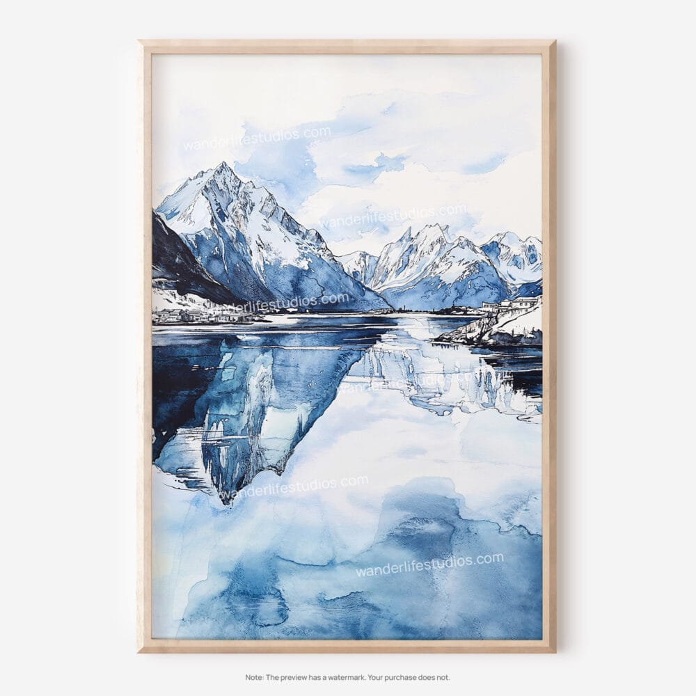 01 - Norway Watercolor Art - Digital Downloads - Main.jpg
