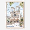 01 - Notre Dame Watercolor Art - Digital Downloads - Main.jpg