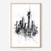 01 - One World Trade Center Pencil Drawing Drawimg Art - Digital Downloads - Main.jpg