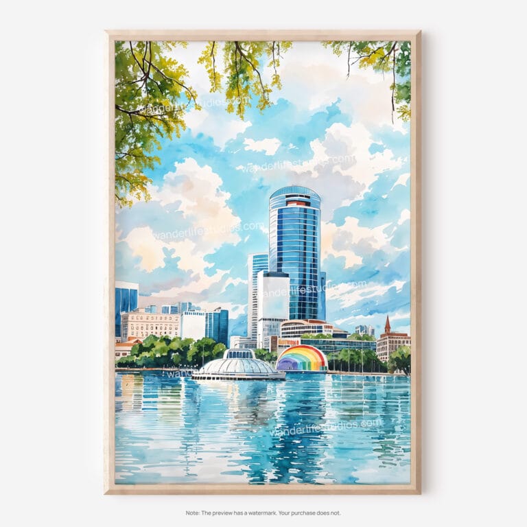 01 - Orlando Florida Watercolor Art - Digital Downloads - Main.jpg