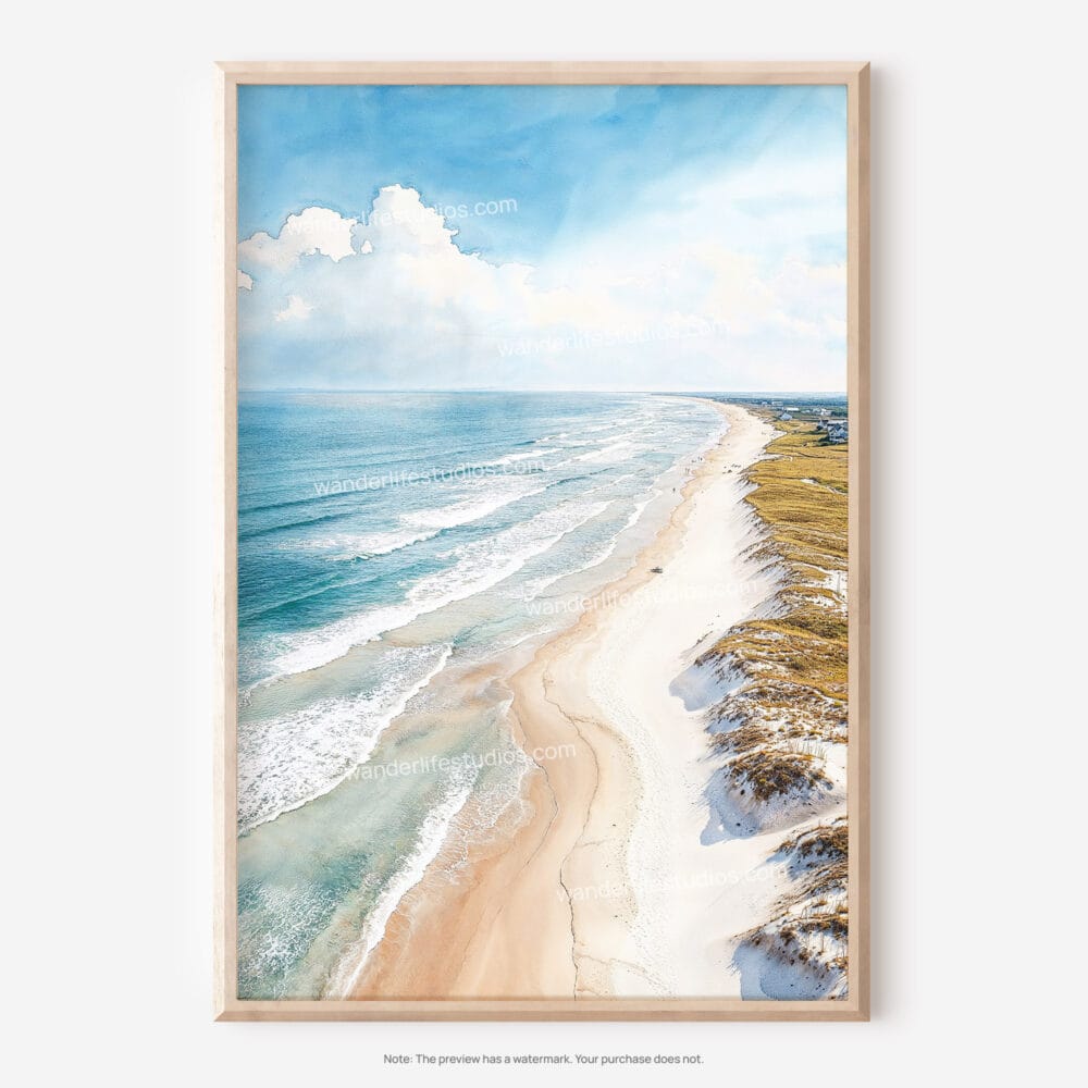 01 - Outer Banks NC Watercolor Art - Digital Downloads - Main.jpg