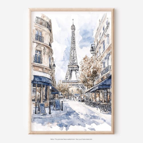 01 - Paris Watercolor Art - Digital Downloads - Main.jpg